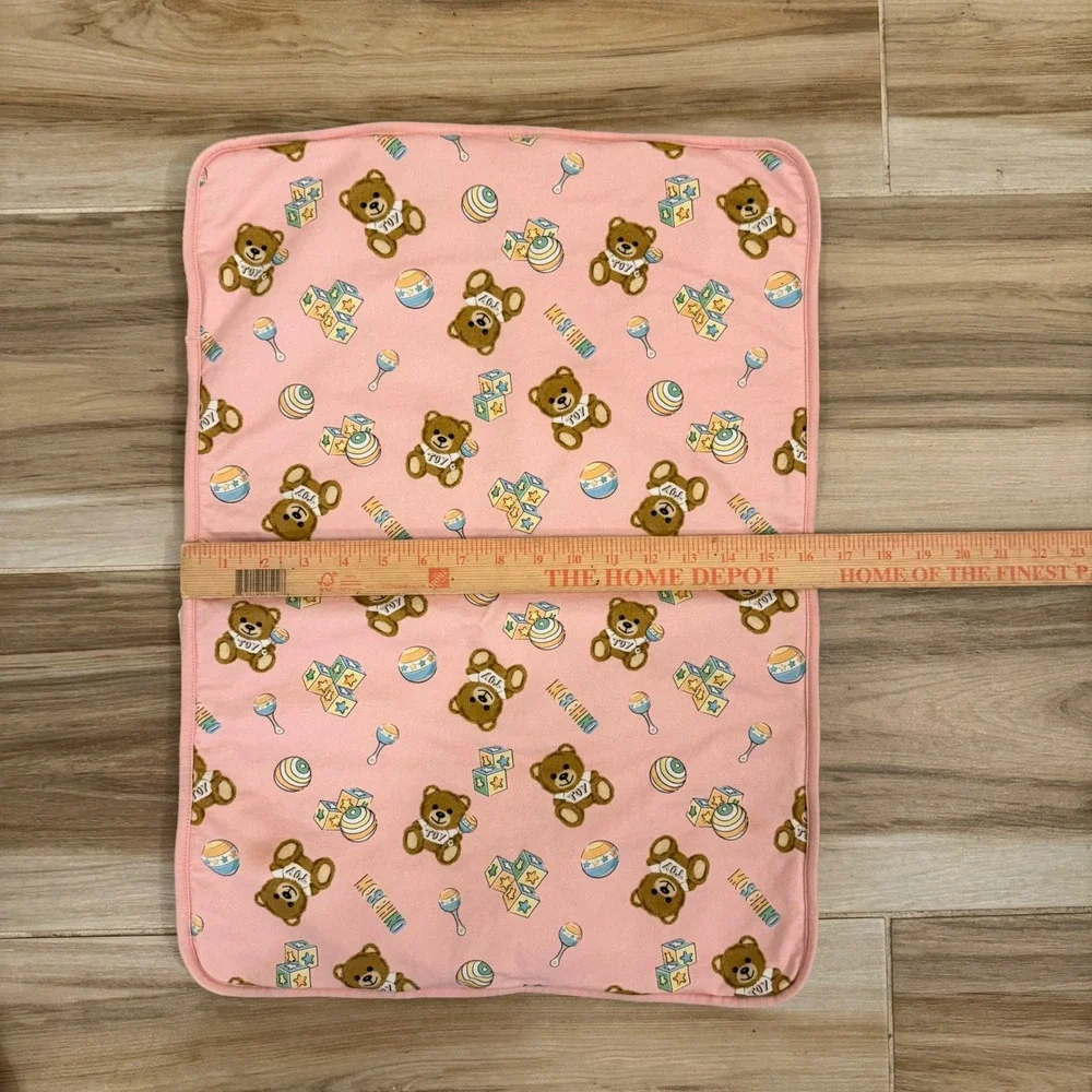 Moschino Baby Pink Toy Bear Changing Mat Diaper Pad MSX03D LCB34 Portugal